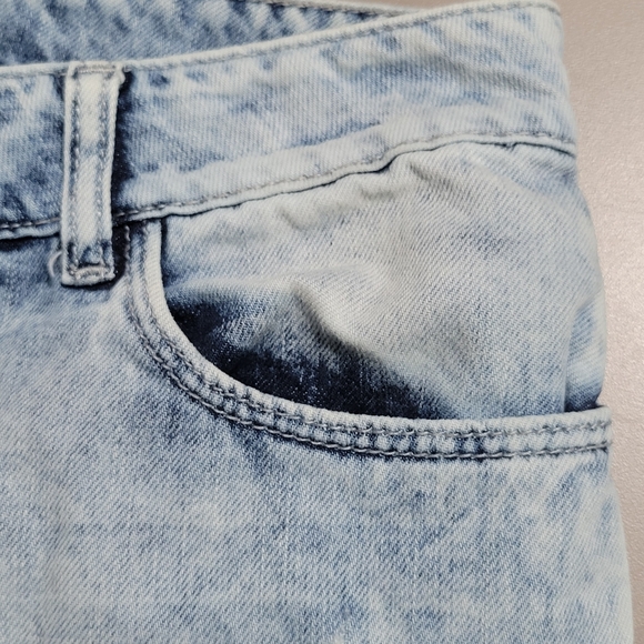 Litz By Uniq Women's Boyfriend Wide Leg Acid Wash Distressed Jeans Size 9/29 - Picture 11 of 16